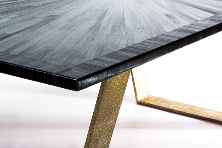 Custom brass table legs